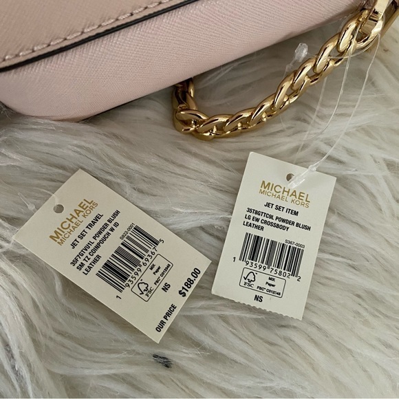 New Michael Kors jet set LG crossbody bag & coin pouch with ID wallet - Picture 5 of 16